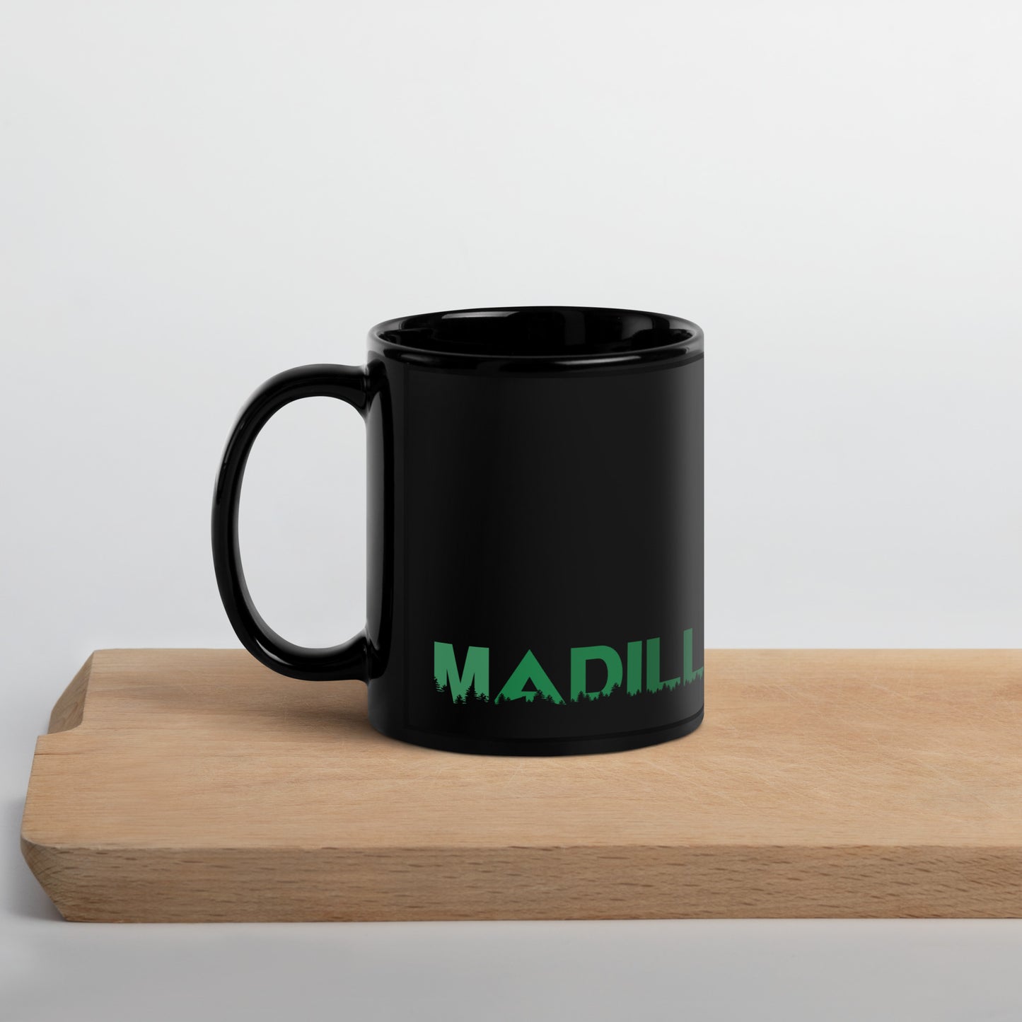 Madill Treeline Ceramic Black Mug