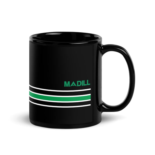 Madill Heritage Black Glossy Mug