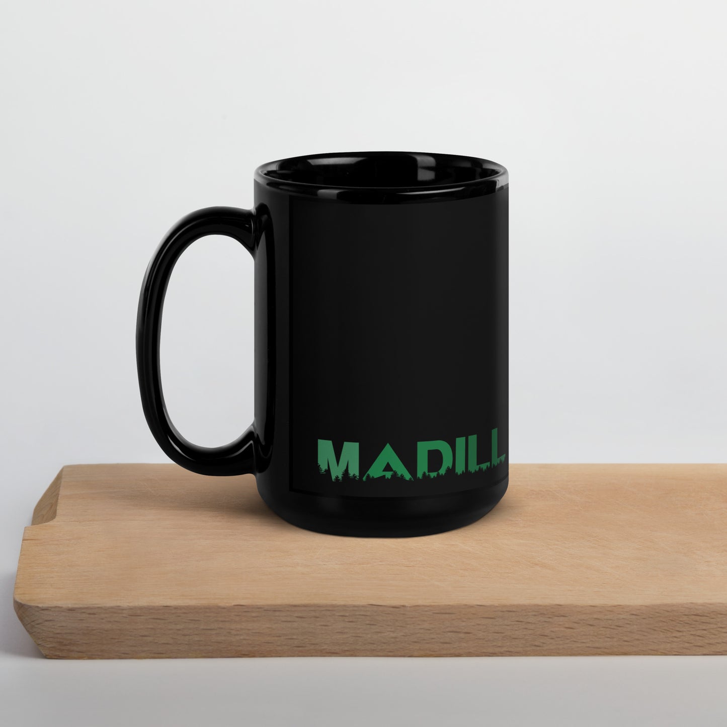 Madill Treeline Ceramic Black Mug